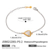 Wholesale Fashion Stainless Steel Electroplated Heart Water Drop Bell Pendant Necklace Earrings Bracelets Set For Women