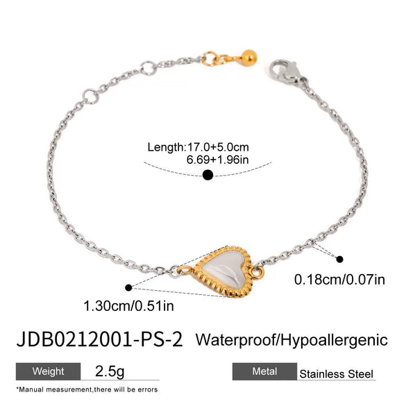 Wholesale Fashion Stainless Steel Electroplated Heart Water Drop Bell Pendant Necklace Earrings Bracelets Set For Women
