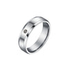 Wholesale Fashion Stainless Steel Geometric Electroplated Ring For Lovers And Unisex