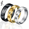 Wholesale Fashion Stainless Steel Geometric Electroplated Ring For Lovers And Unisex