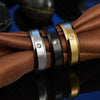 Wholesale Fashion Stainless Steel Geometric Electroplated Ring For Lovers And Unisex
