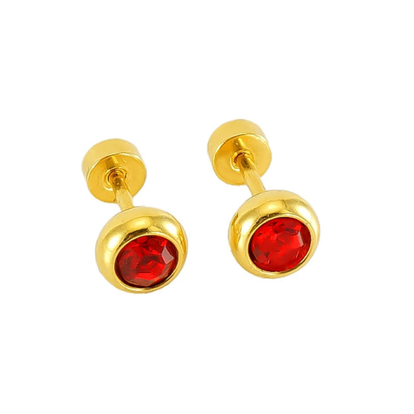 Wholesale Fashion Stainless Steel Geometric Women's Earrings With Electroplating