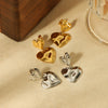 Wholesale Fashion Stainless Steel Heart Earrings