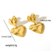 Wholesale Fashion Stainless Steel Heart Earrings