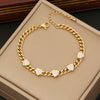 Wholesale Fashion Stainless Steel Heart Pendant Love Necklace With Electroplating For Women