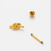 Wholesale Fashion Stainless Steel Heart Shape Electroplated Butterfly Glossy Cross Women's Ear Studs