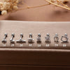 Wholesale Fashion Stainless Steel Heart Shape Electroplated Ear Studs