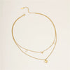 Wholesale Fashion Stainless Steel Heart Shape Electroplated Women's Necklace
