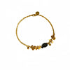 Wholesale Fashion Stainless Steel 18K Gold Electroplated Heart Shaped Sunflower Beaded Pendant Bracelet For Women