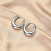 Wholesale Fashion Stainless Steel 18K Gold Plated Geometric Ushaped Women's Ring Earrings