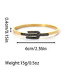 Wholesale Fashion Stainless Steel 18K Goldplated Rhinestone Infinite Symbol Fourleaf Clover Geometric Bracelet Jewelry