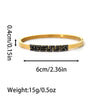 Wholesale Fashion Stainless Steel 18K Goldplated Rhinestone Infinite Symbol Fourleaf Clover Geometric Bracelet Jewelry