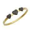 Wholesale Fashion Stainless Steel 18K Goldplated Rhinestone Infinite Symbol Fourleaf Clover Geometric Bracelet Jewelry