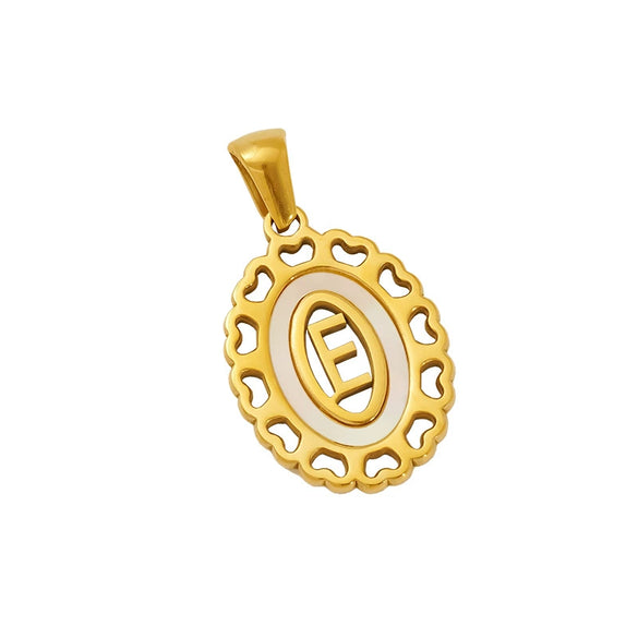 Wholesale Fashion Stainless Steel Letter Pendant Necklace With Electroplating Treatment