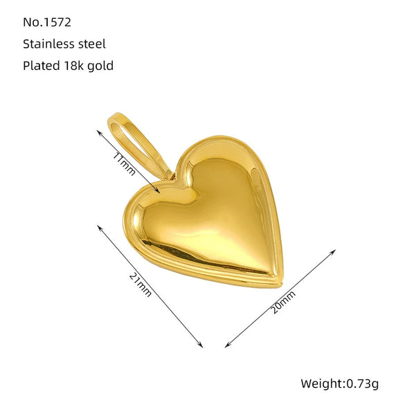 Wholesale Fashion Stainless Steel Love Pendant Peach Heart Necklace With Electroplating For Men And Women
