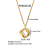 Wholesale Fashion Stainless Steel Necklace With Heart Shaped Love Pendant Light Luxury Style Pvd Furnace Real Gold Electroplated For Women
