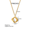 Wholesale Fashion Stainless Steel Necklace With Heart Shaped Love Pendant Light Luxury Style Pvd Furnace Real Gold Electroplated For Women