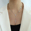 Wholesale Fashion Titanium Steel Electroplated 18K Gold Love Letter Pendant Clavicle Necklace For Women