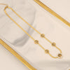 Wholesale Fashion Tree Of Life Jewelry Set With Zircon Stainless Steel Necklace And Bamboo Chain Electroplated For Women