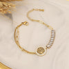 Wholesale Fashion Tree Of Life Jewelry Set With Zircon Stainless Steel Necklace And Bamboo Chain Electroplated For Women