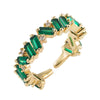 Wholesale Fashion Trendy Copper Plated Micro Paved Zircon Ring Hip Hop Style Accessories