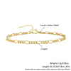 Wholesale Fashion Unisex Geometric Copper Bracelet Set With Electroplating Processing