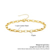 Wholesale Fashion Unisex Geometric Copper Bracelet Set With Electroplating Processing