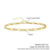 Wholesale Fashion Unisex Geometric Copper Bracelet Set With Electroplating Processing