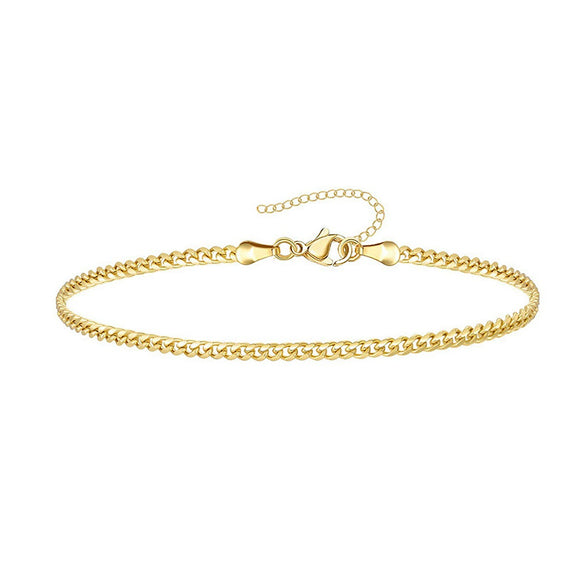 Wholesale Fashion Unisex Geometric Copper Bracelet Set With Electroplating Processing