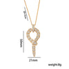 Wholesale Fashion Unisex Snake Shape Inlaid Zircon Titanium Steel And Copper Necklace And Earrings Set