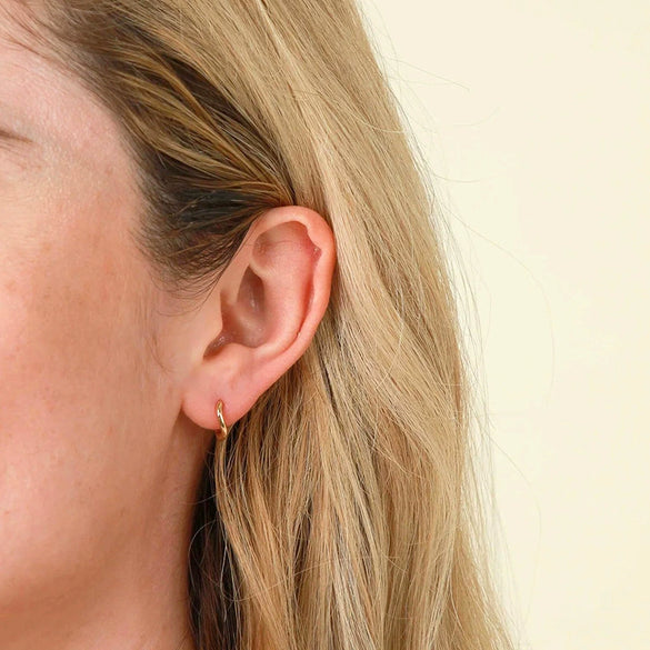 Wholesale Fashion Versatile Retro Elegant Geometric Ushape Silver Needle Copper Hoop Earrings For Women With Electroplating