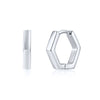 Wholesale Fashion Versatile Retro Elegant Geometric Ushape Silver Needle Copper Hoop Earrings For Women With Electroplating