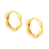 Wholesale Fashion Versatile Retro Elegant Geometric Ushape Silver Needle Copper Hoop Earrings For Women With Electroplating