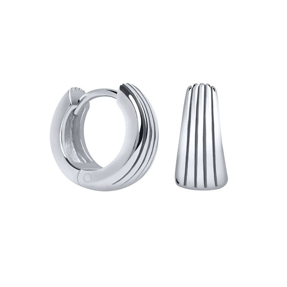 Wholesale Fashion Versatile Retro Elegant Geometric Ushape Silver Needle Copper Hoop Earrings For Women With Electroplating