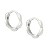 Wholesale Fashion Versatile Retro Elegant Geometric Ushape Silver Needle Copper Hoop Earrings For Women With Electroplating