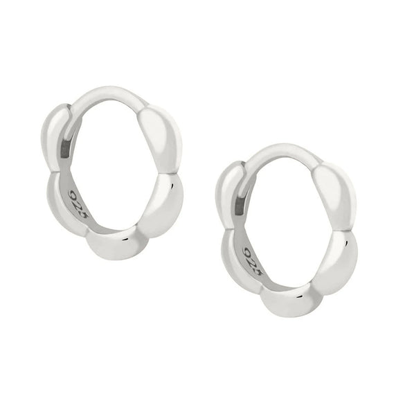 Wholesale Fashion Versatile Retro Elegant Geometric Ushape Silver Needle Copper Hoop Earrings For Women With Electroplating