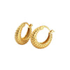 Wholesale Fashion Versatile Retro Elegant Geometric Ushape Silver Needle Copper Hoop Earrings For Women With Electroplating
