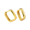 Wholesale Fashion Versatile Retro Elegant Geometric Ushape Silver Needle Copper Hoop Earrings For Women With Electroplating