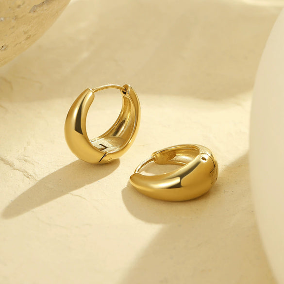 Wholesale Fashion Vintage Geometric Stainless Steel Electroplated Earrings For Women