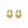 Wholesale Fashion Vintage Geometric Stainless Steel Electroplated Earrings For Women