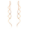 Wholesale Fashion Wave Shaped Copper Gold Plated Earrings For Women