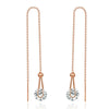 Wholesale Fashion Wave Shaped Copper Gold Plated Earrings For Women