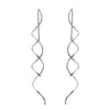 Wholesale Fashion Wave Shaped Copper Gold Plated Earrings For Women