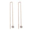 Wholesale Fashion Wave Shaped Copper Gold Plated Earrings For Women