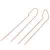 Wholesale Fashion Wave Shaped Copper Gold Plated Earrings For Women