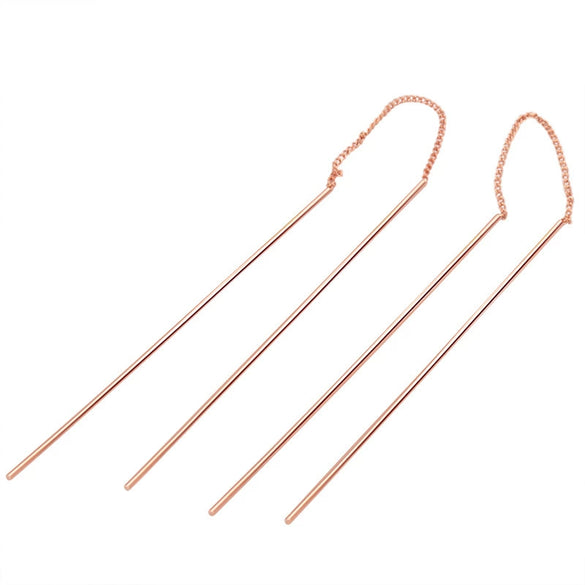 Wholesale Fashion Wave Shaped Copper Gold Plated Earrings For Women