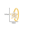 Wholesale Fashion Women's Copper Flower Nose Ring With Electroplating And Zircon Featuring Butterfly And Cross Designs