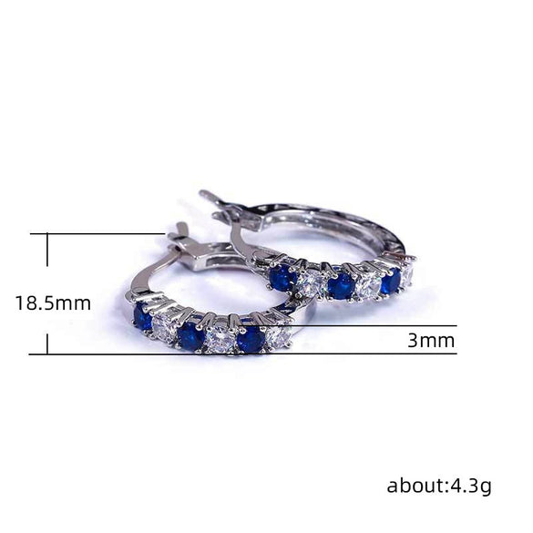 Wholesale Fashion Women's Copper Zircon Earrings With Animal And Zodiac Patterns