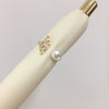 Wholesale Fashion Women's Freshwater Pearl Ring Copper 18K Gold Micro Inlaid Zircon Flat Round Rose Buns Round
