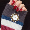 Wholesale Fashion Women's Geometric Copper Natural Freshwater Pearl Sea Shell Corsage Pin Multibead Brooch